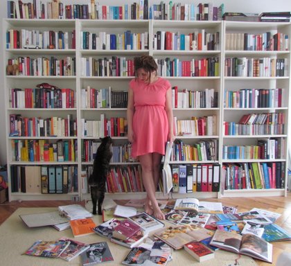 Inka Hagen books and cat
